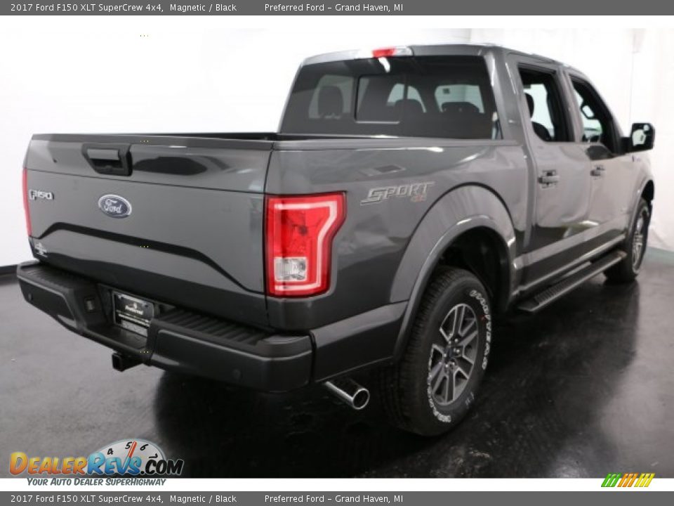 2017 Ford F150 XLT SuperCrew 4x4 Magnetic / Black Photo #8