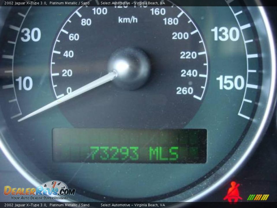 2002 Jaguar X-Type 3.0 Platinum Metallic / Sand Photo #16