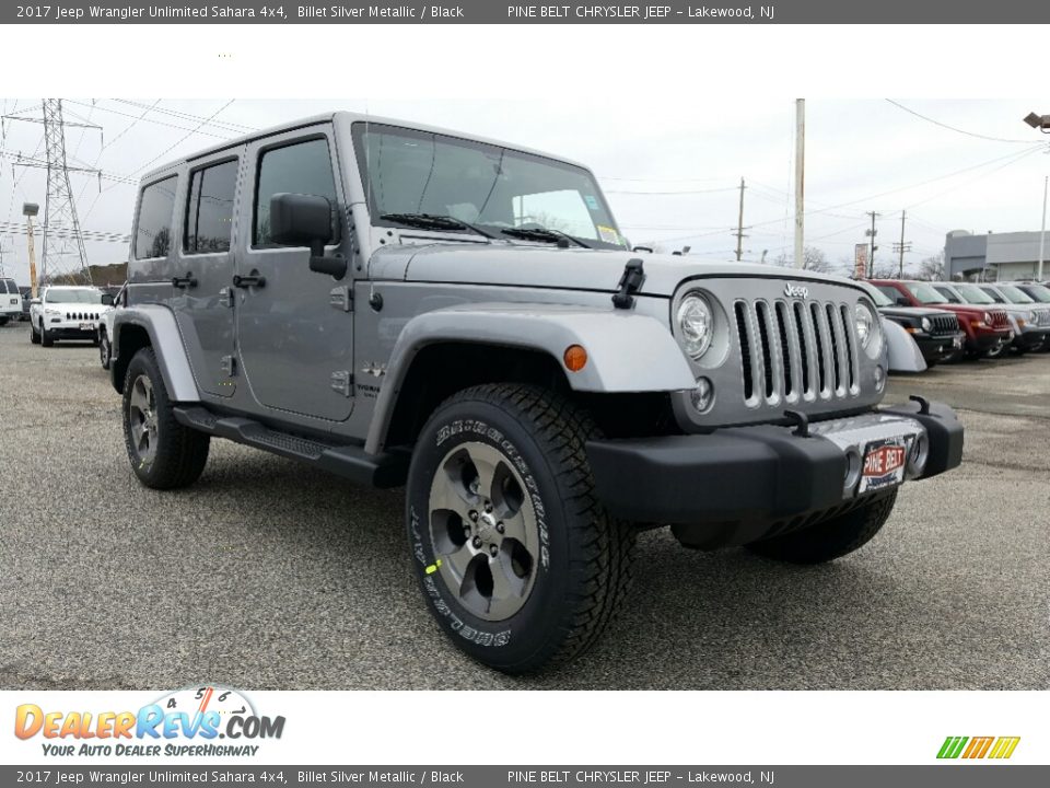 2017 Jeep Wrangler Unlimited Sahara 4x4 Billet Silver Metallic / Black Photo #1