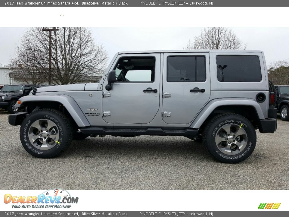 2017 Jeep Wrangler Unlimited Sahara 4x4 Billet Silver Metallic / Black Photo #3