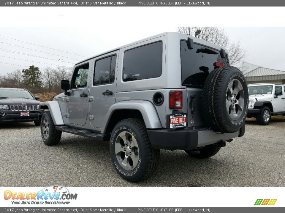 2017 Jeep Wrangler Unlimited Sahara 4x4 Billet Silver Metallic / Black Photo #4