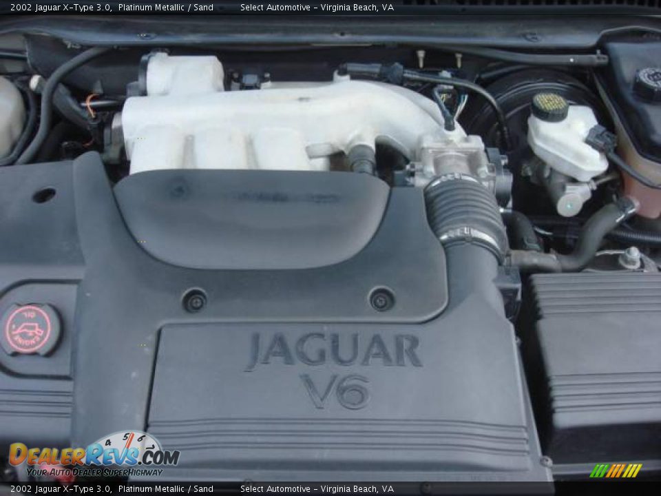 2002 Jaguar X-Type 3.0 Platinum Metallic / Sand Photo #18