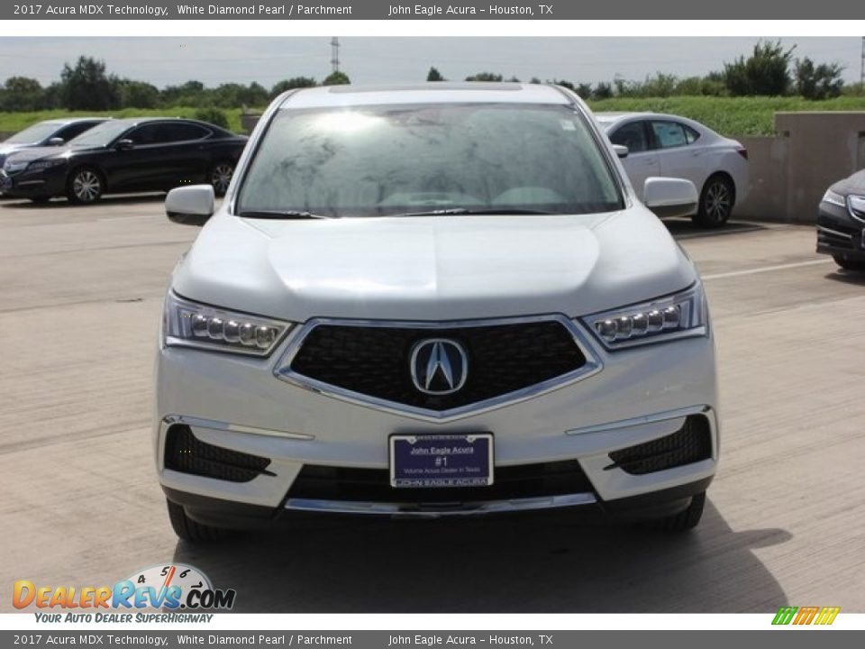 2017 Acura MDX Technology White Diamond Pearl / Parchment Photo #2