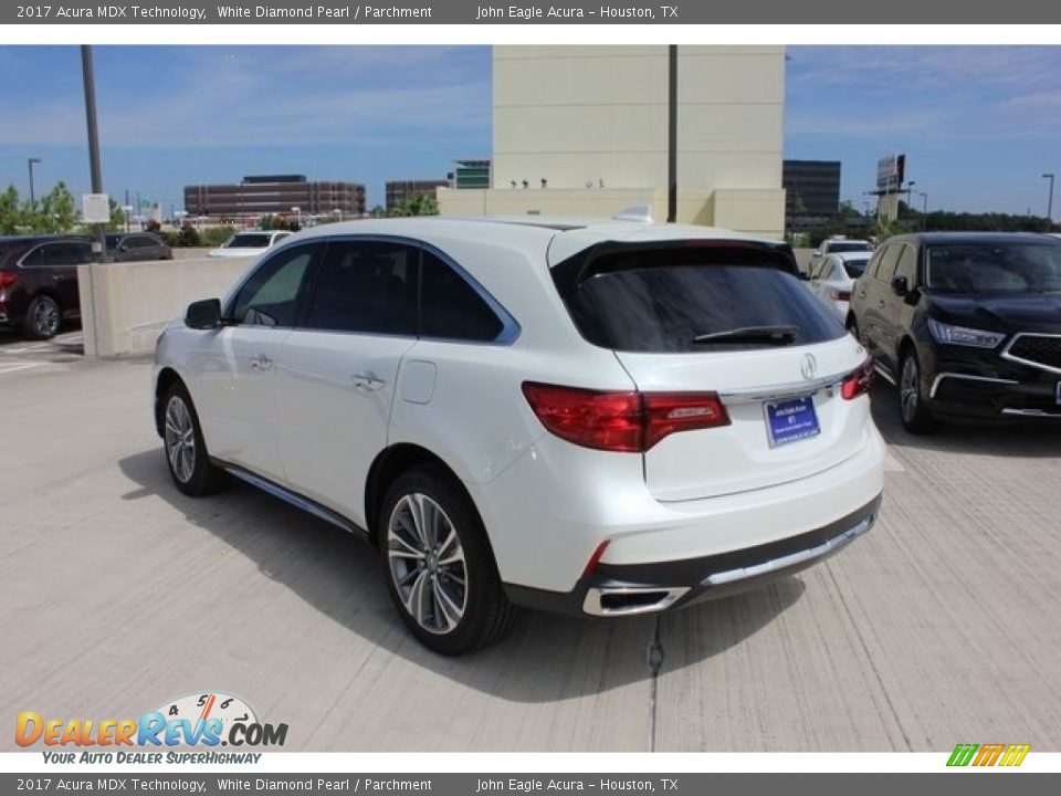 2017 Acura MDX Technology White Diamond Pearl / Parchment Photo #5