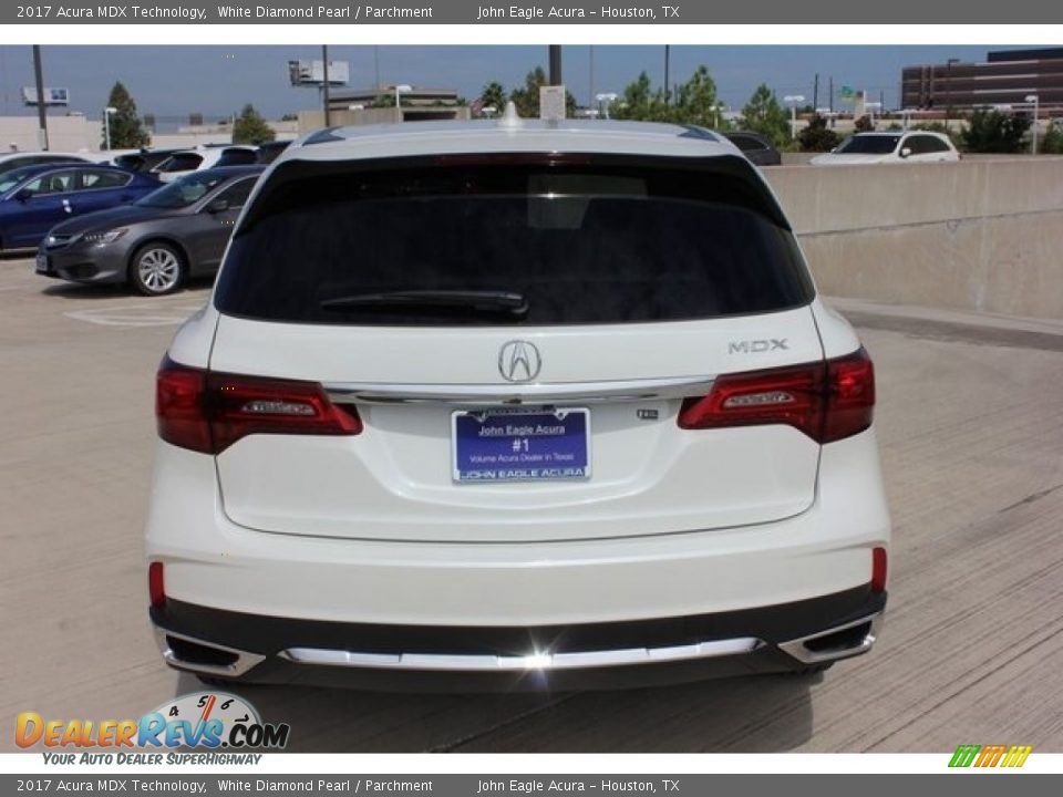 2017 Acura MDX Technology White Diamond Pearl / Parchment Photo #6