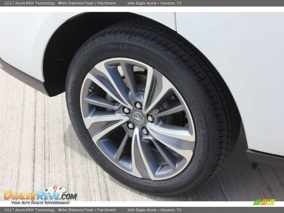 2017 Acura MDX Technology White Diamond Pearl / Parchment Photo #12