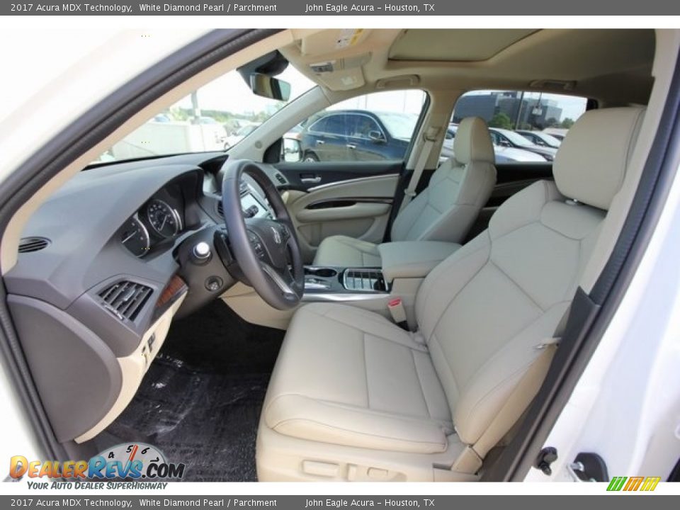 2017 Acura MDX Technology White Diamond Pearl / Parchment Photo #20