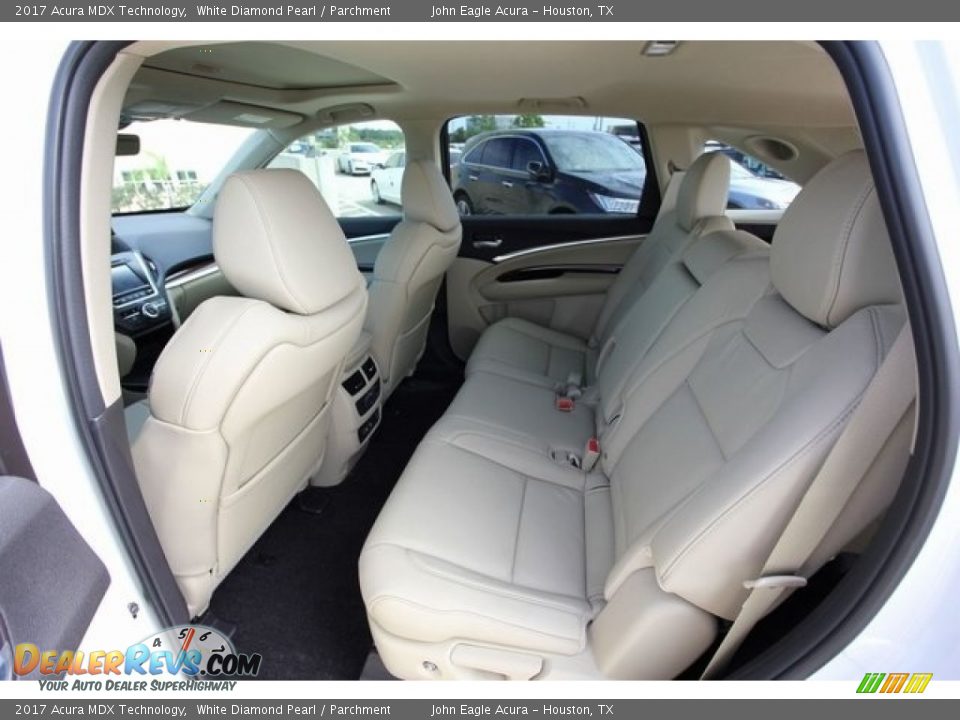 2017 Acura MDX Technology White Diamond Pearl / Parchment Photo #22