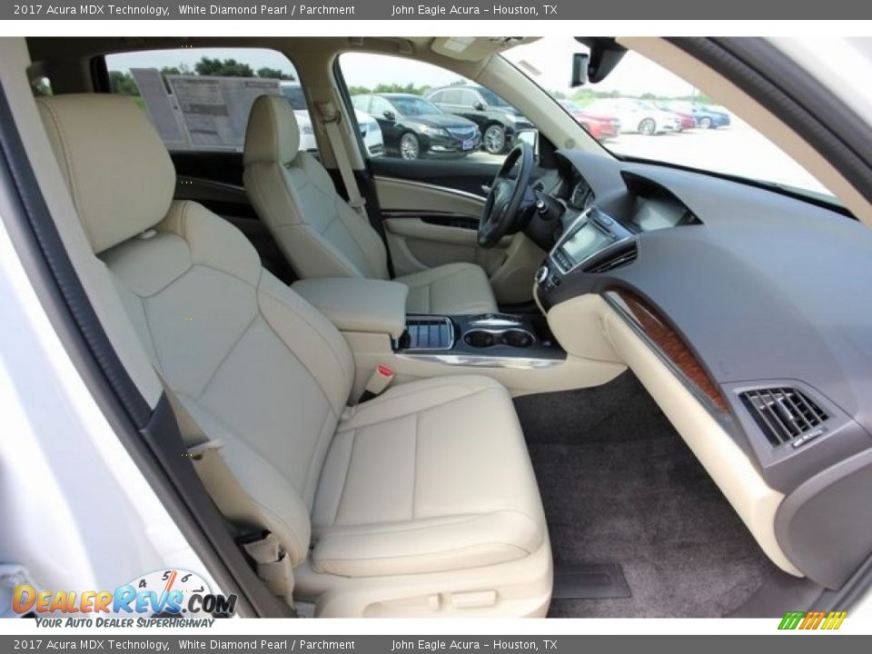 2017 Acura MDX Technology White Diamond Pearl / Parchment Photo #29