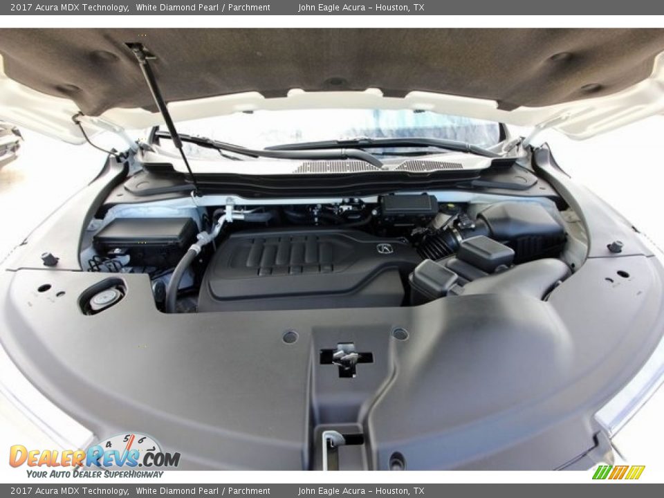 2017 Acura MDX Technology White Diamond Pearl / Parchment Photo #30