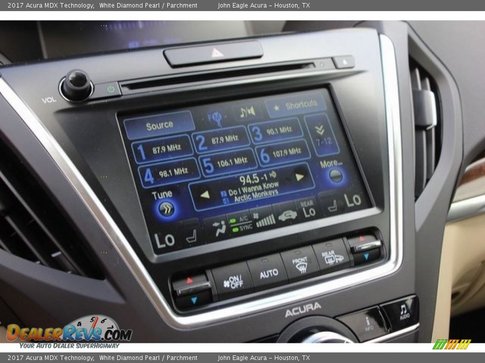 2017 Acura MDX Technology White Diamond Pearl / Parchment Photo #36