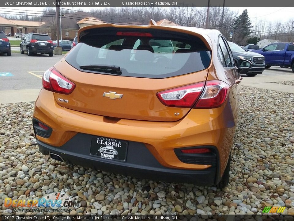 2017 Chevrolet Cruze LT Orange Burst Metallic / Jet Black Photo #2