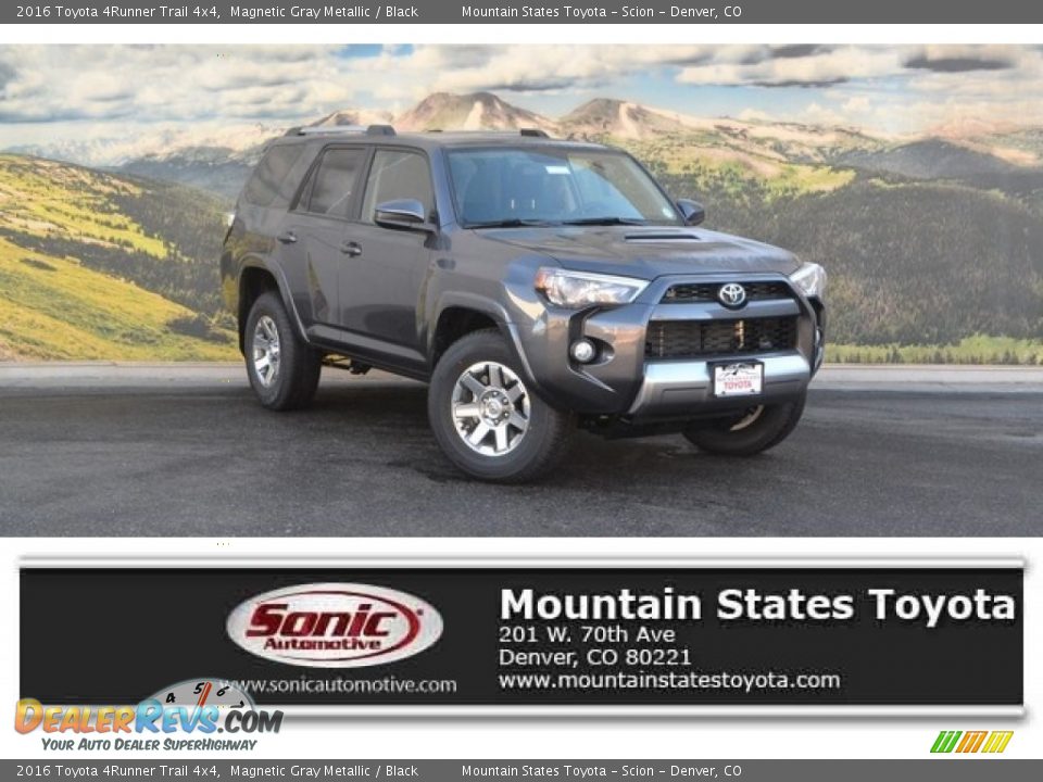 2016 Toyota 4Runner Trail 4x4 Magnetic Gray Metallic / Black Photo #1