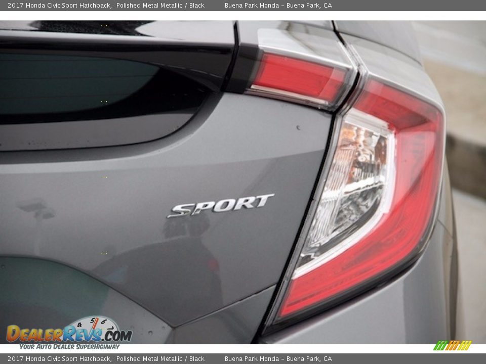 2017 Honda Civic Sport Hatchback Polished Metal Metallic / Black Photo #4