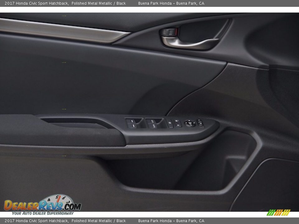 2017 Honda Civic Sport Hatchback Polished Metal Metallic / Black Photo #6