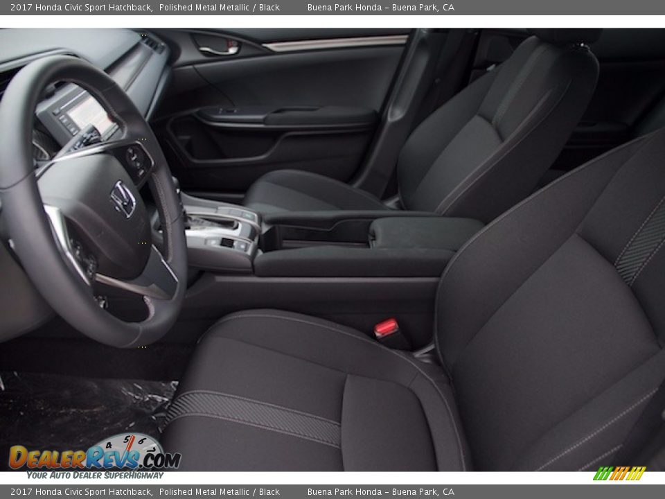 2017 Honda Civic Sport Hatchback Polished Metal Metallic / Black Photo #7