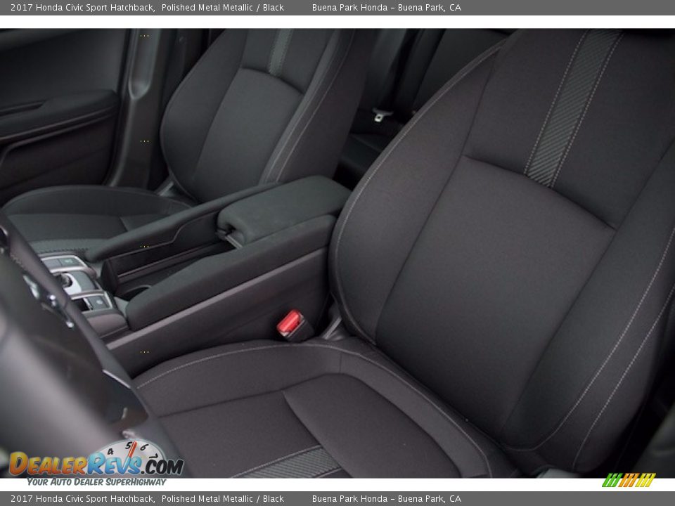 2017 Honda Civic Sport Hatchback Polished Metal Metallic / Black Photo #9