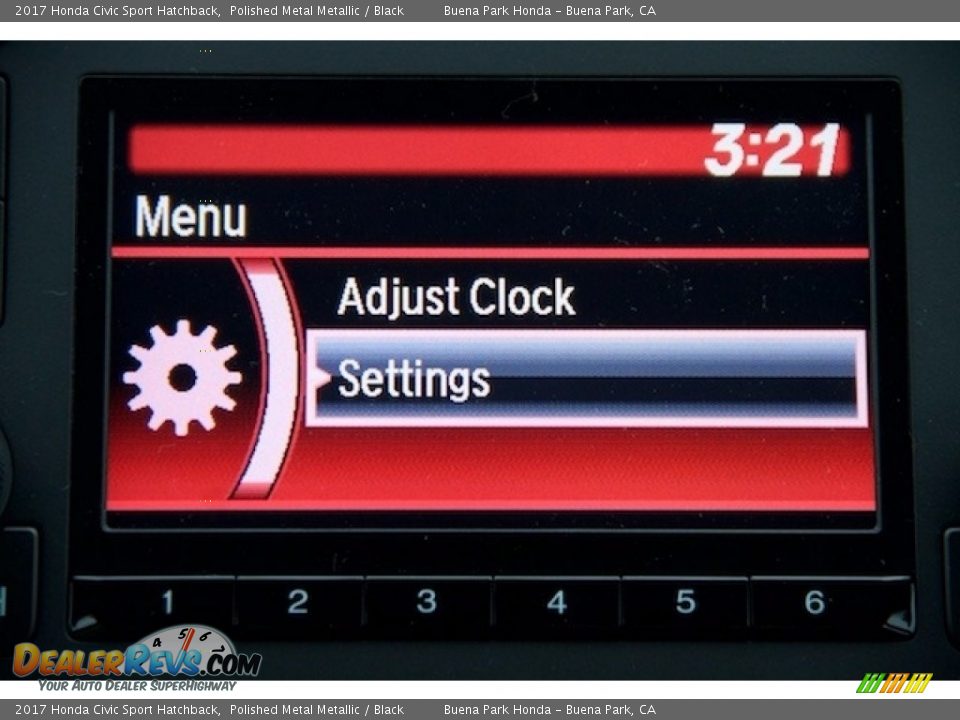 2017 Honda Civic Sport Hatchback Polished Metal Metallic / Black Photo #14