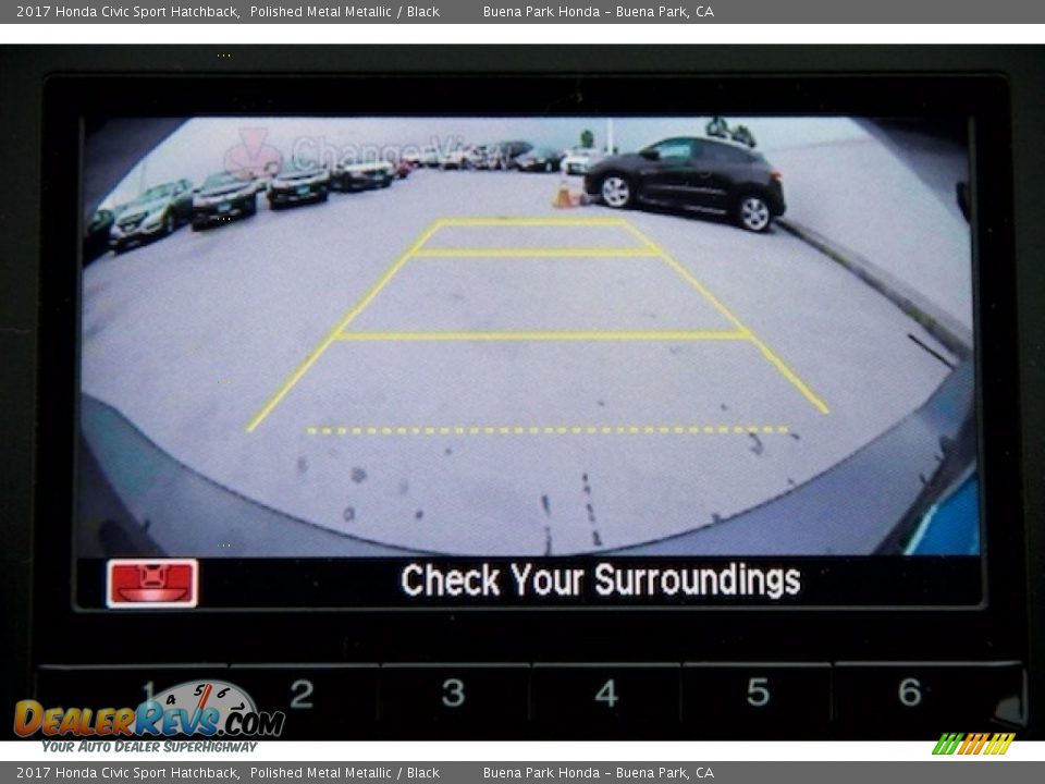 2017 Honda Civic Sport Hatchback Polished Metal Metallic / Black Photo #15