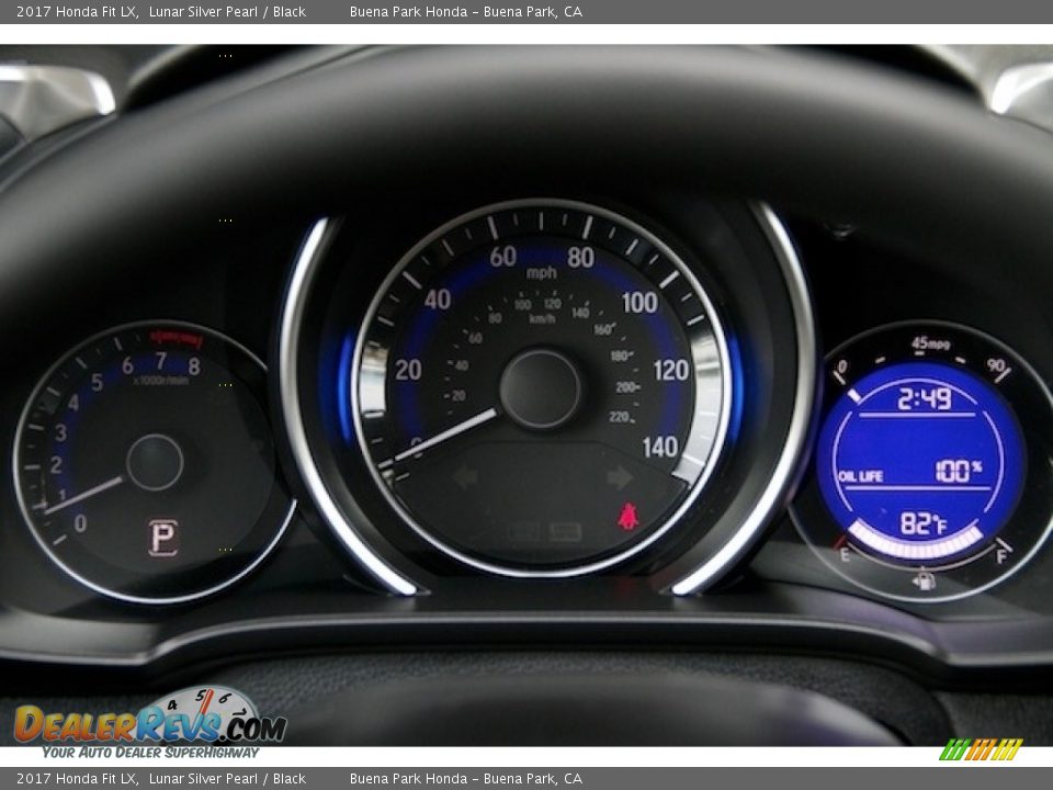 2017 Honda Fit LX Lunar Silver Pearl / Black Photo #16