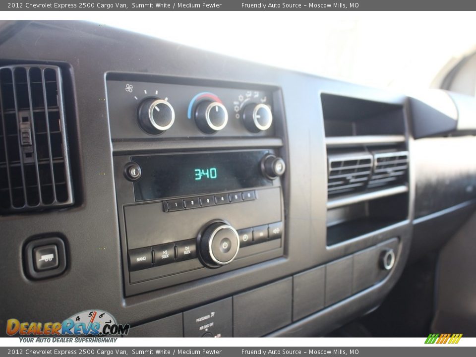 2012 Chevrolet Express 2500 Cargo Van Summit White / Medium Pewter Photo #10