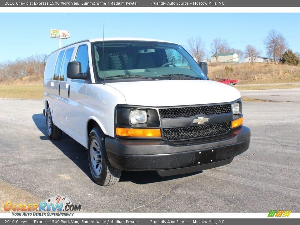 2010 Chevrolet Express 1500 Work Van Summit White / Medium Pewter Photo #23