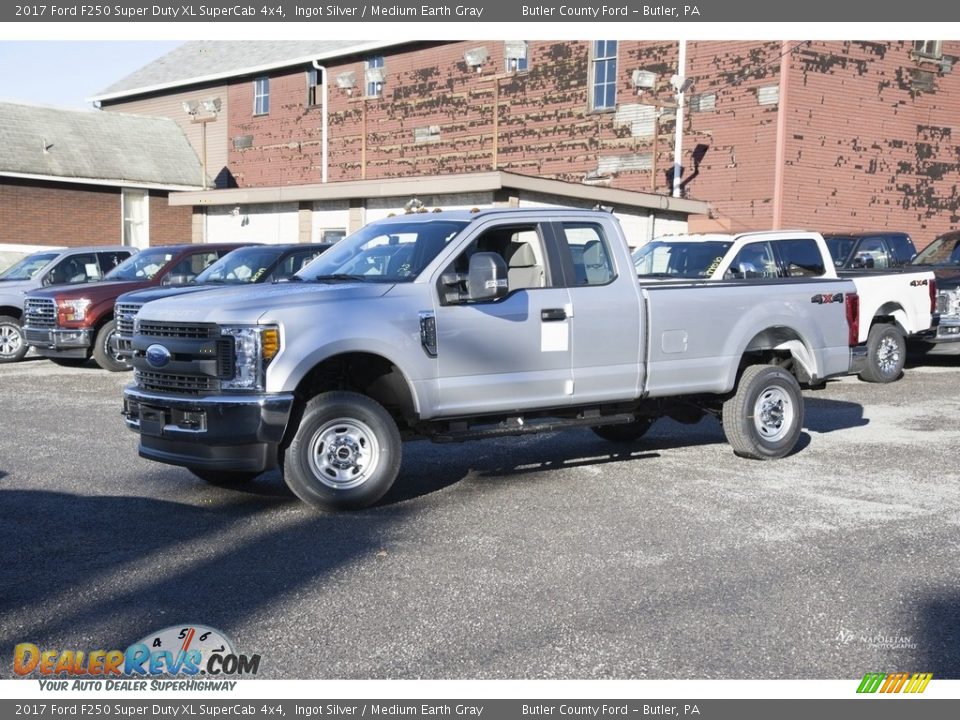 2017 Ford F250 Super Duty XL SuperCab 4x4 Ingot Silver / Medium Earth Gray Photo #1