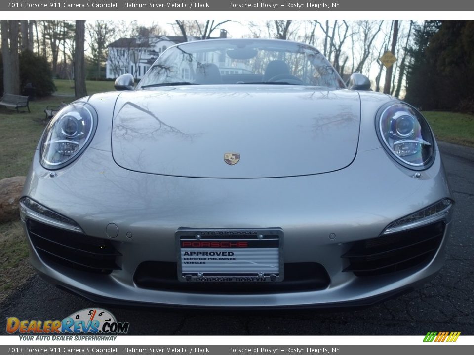 2013 Porsche 911 Carrera S Cabriolet Platinum Silver Metallic / Black Photo #2