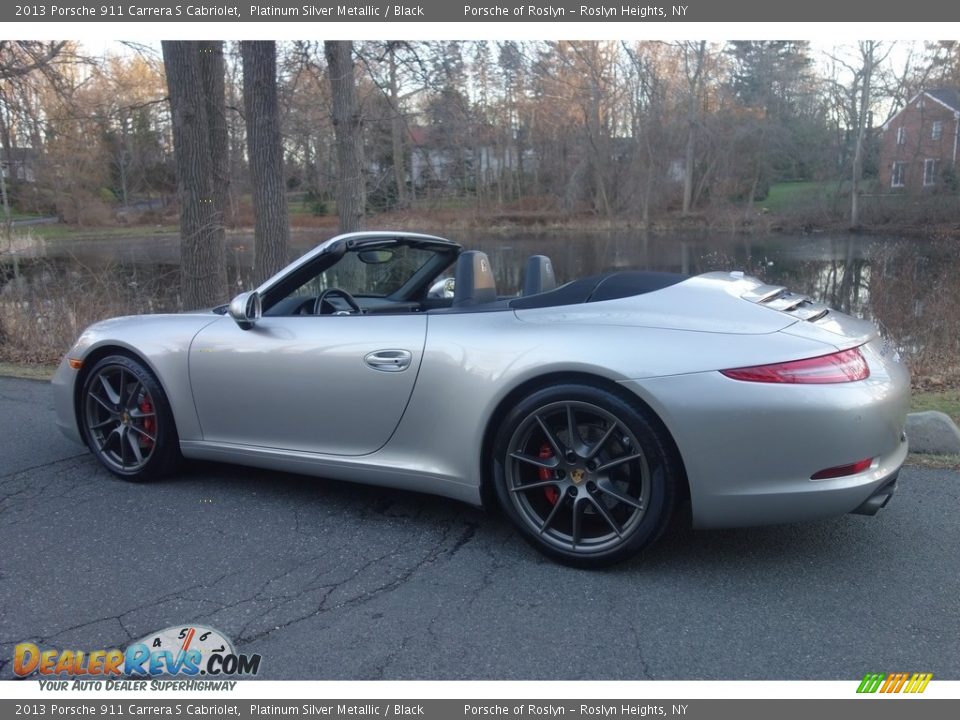 2013 Porsche 911 Carrera S Cabriolet Platinum Silver Metallic / Black Photo #4