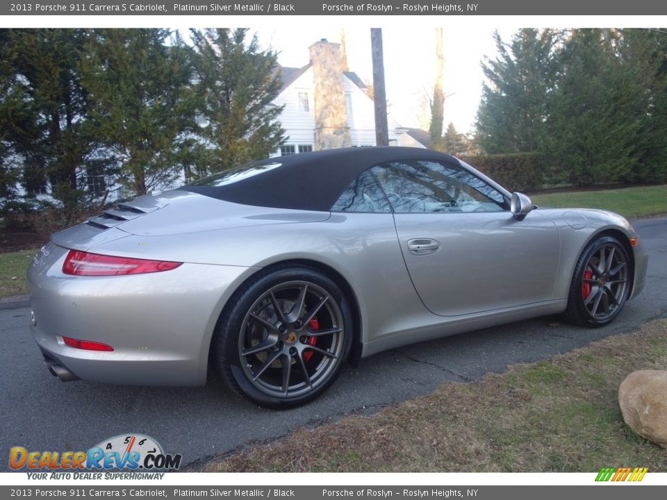 2013 Porsche 911 Carrera S Cabriolet Platinum Silver Metallic / Black Photo #6