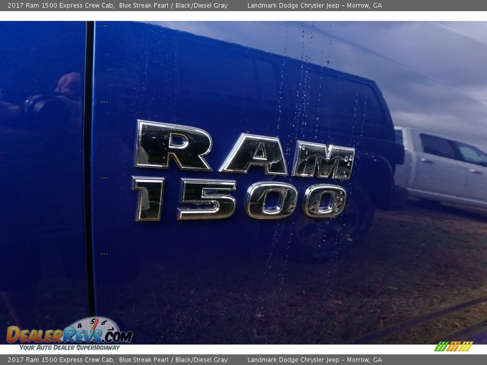 2017 Ram 1500 Express Crew Cab Blue Streak Pearl / Black/Diesel Gray Photo #6