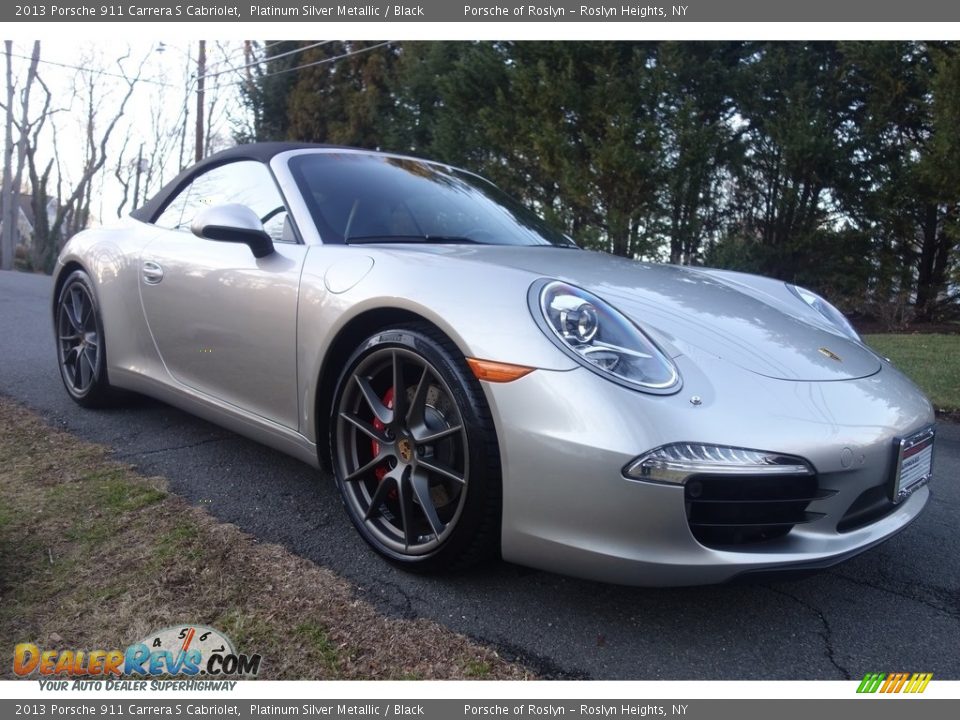 2013 Porsche 911 Carrera S Cabriolet Platinum Silver Metallic / Black Photo #8