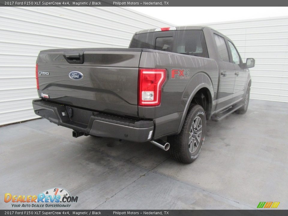 2017 Ford F150 XLT SuperCrew 4x4 Magnetic / Black Photo #4