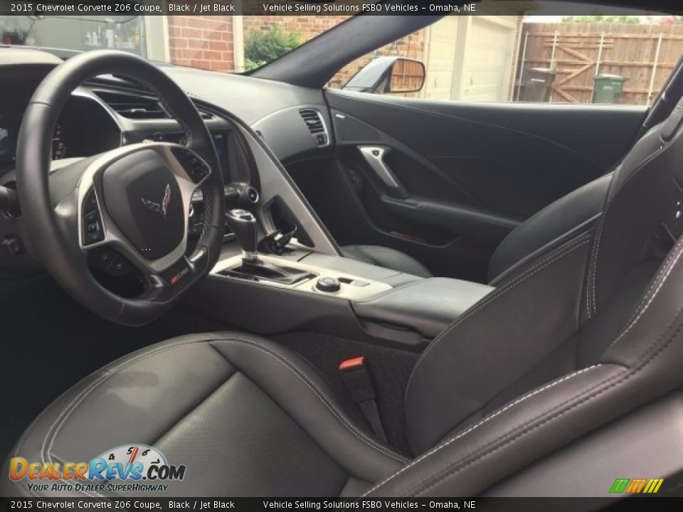 Jet Black Interior - 2015 Chevrolet Corvette Z06 Coupe Photo #10