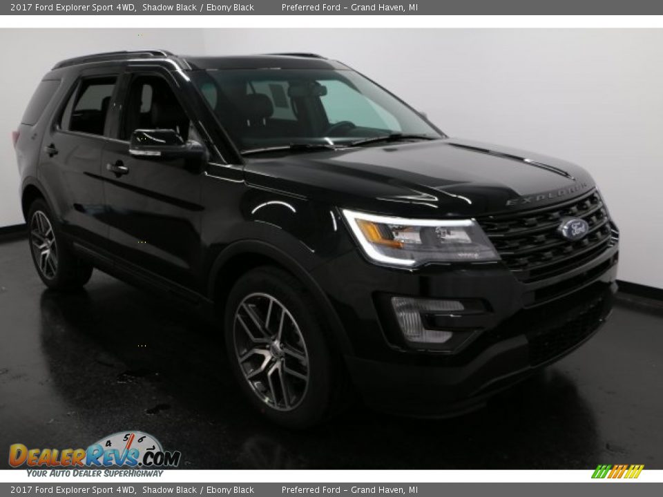 2017 Ford Explorer Sport 4WD Shadow Black / Ebony Black Photo #11