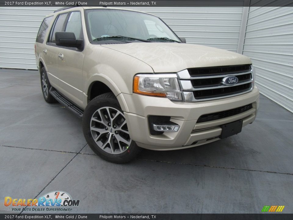 2017 Ford Expedition XLT White Gold / Dune Photo #2