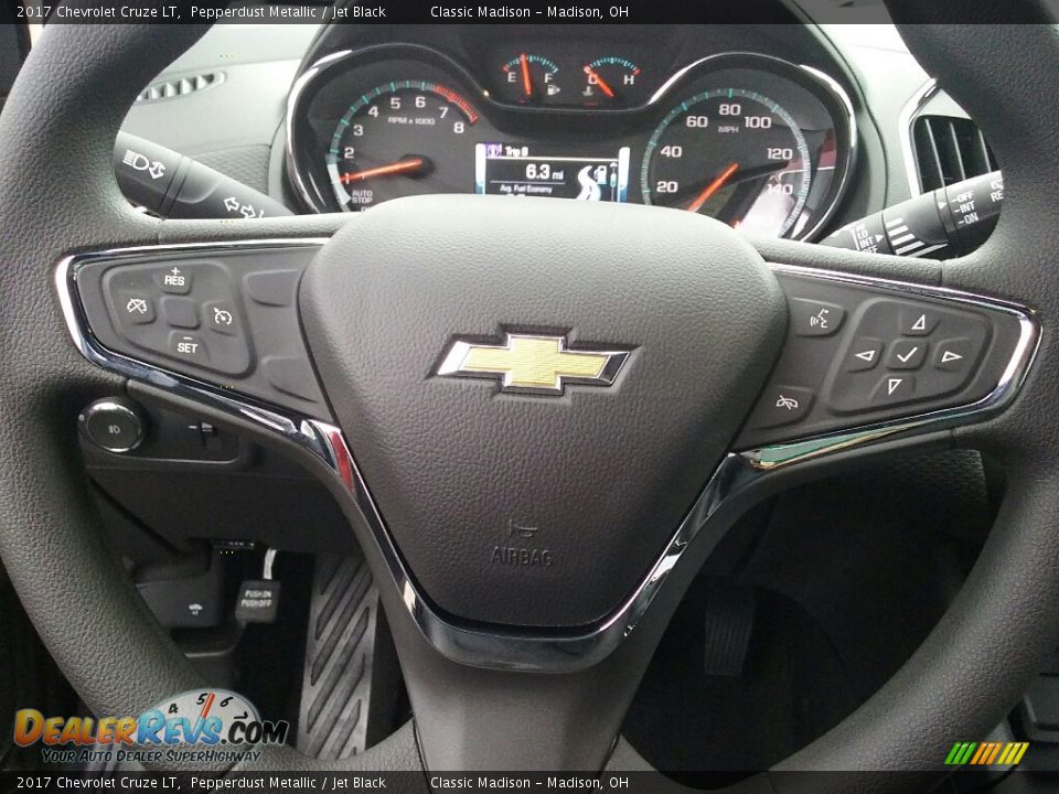 2017 Chevrolet Cruze LT Pepperdust Metallic / Jet Black Photo #10