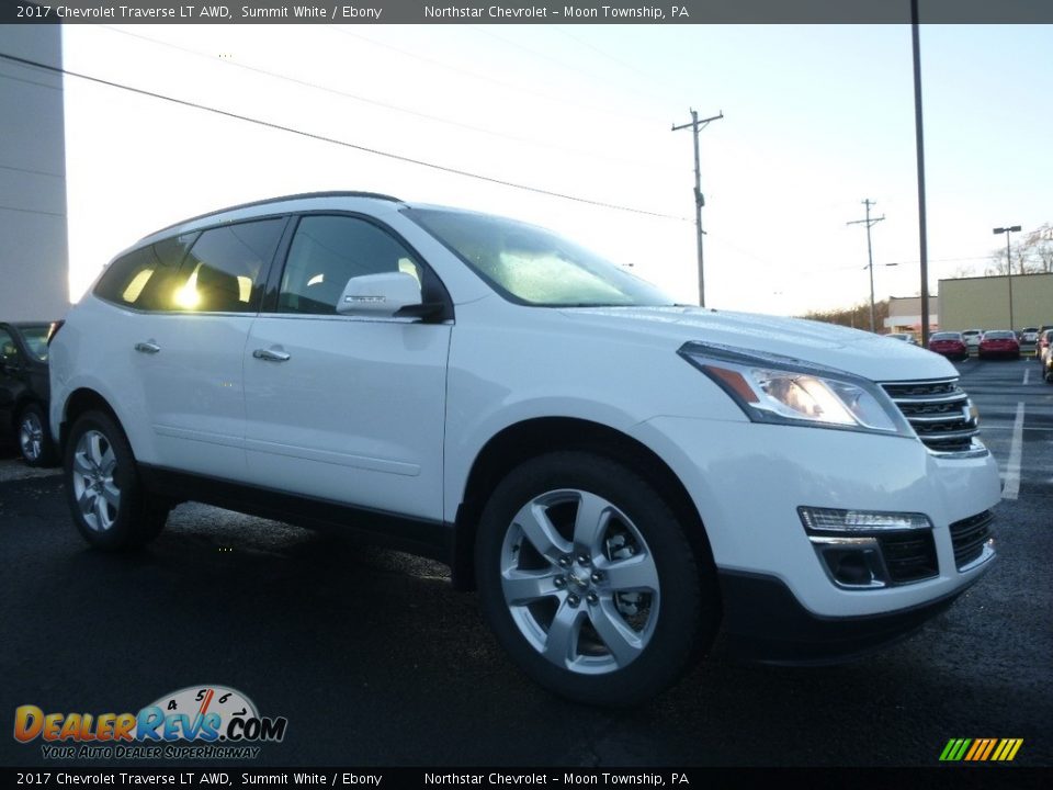 2017 Chevrolet Traverse LT AWD Summit White / Ebony Photo #3