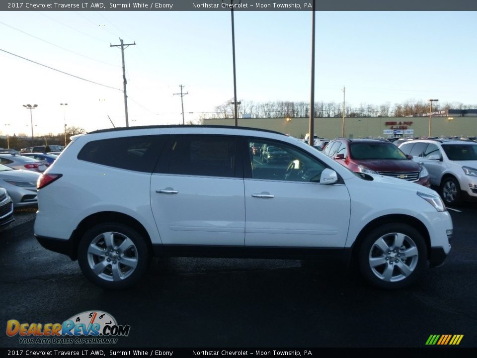 2017 Chevrolet Traverse LT AWD Summit White / Ebony Photo #4