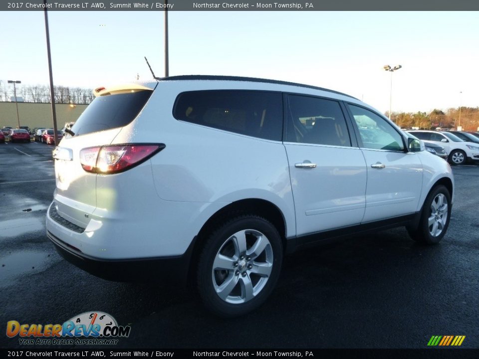 2017 Chevrolet Traverse LT AWD Summit White / Ebony Photo #5