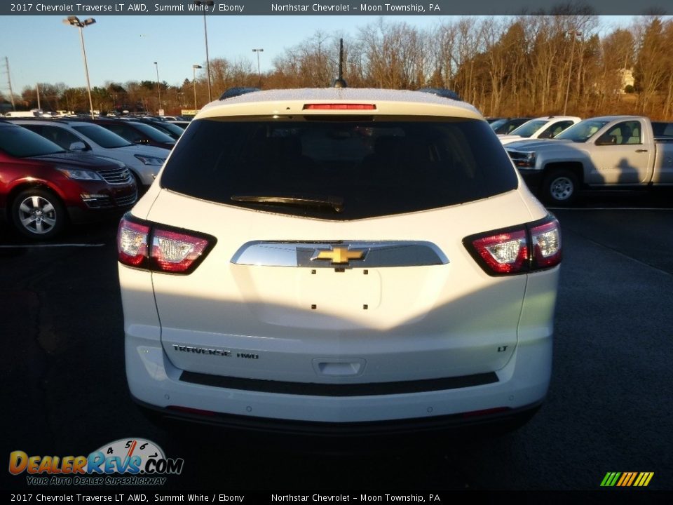 2017 Chevrolet Traverse LT AWD Summit White / Ebony Photo #6