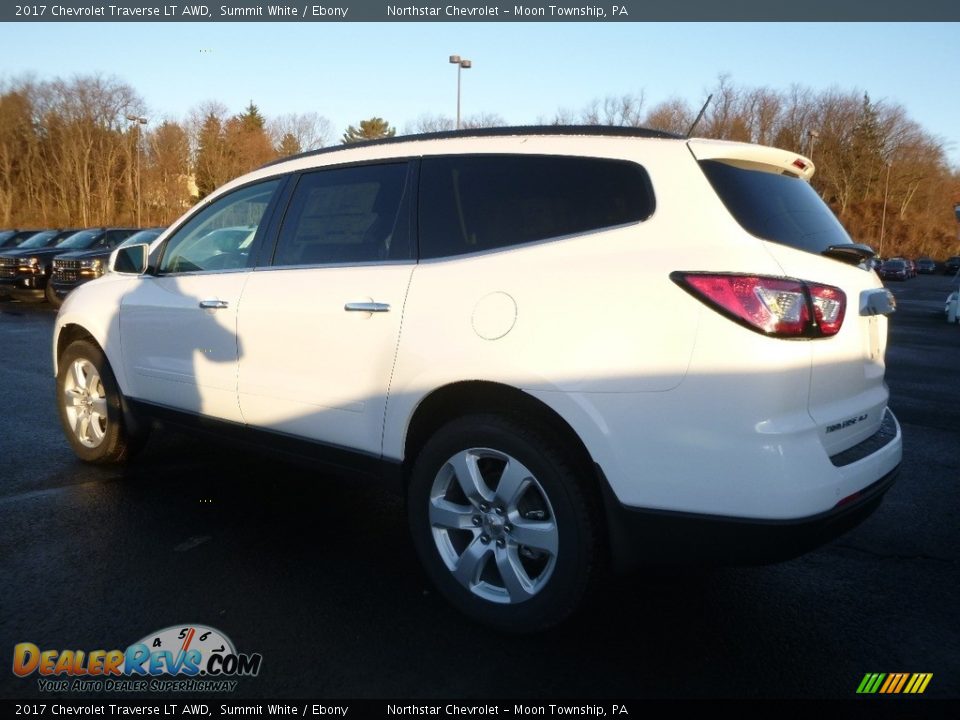 2017 Chevrolet Traverse LT AWD Summit White / Ebony Photo #7