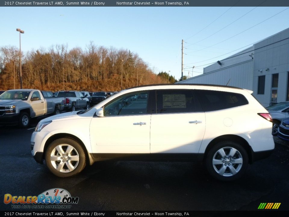 2017 Chevrolet Traverse LT AWD Summit White / Ebony Photo #8