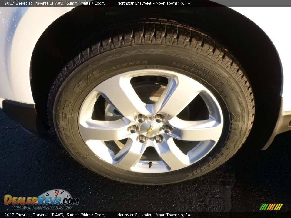 2017 Chevrolet Traverse LT AWD Summit White / Ebony Photo #9