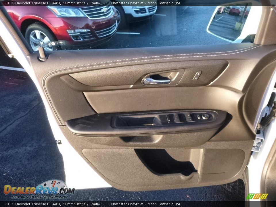 2017 Chevrolet Traverse LT AWD Summit White / Ebony Photo #14