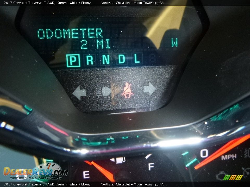 2017 Chevrolet Traverse LT AWD Summit White / Ebony Photo #20