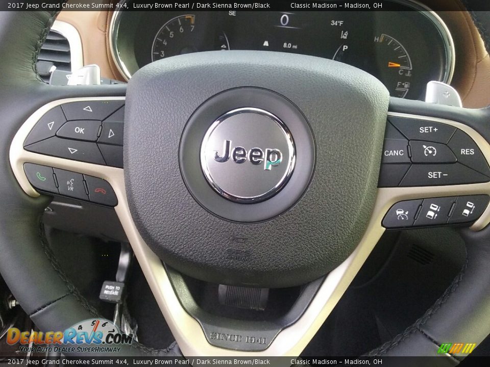 2017 Jeep Grand Cherokee Summit 4x4 Steering Wheel Photo #9
