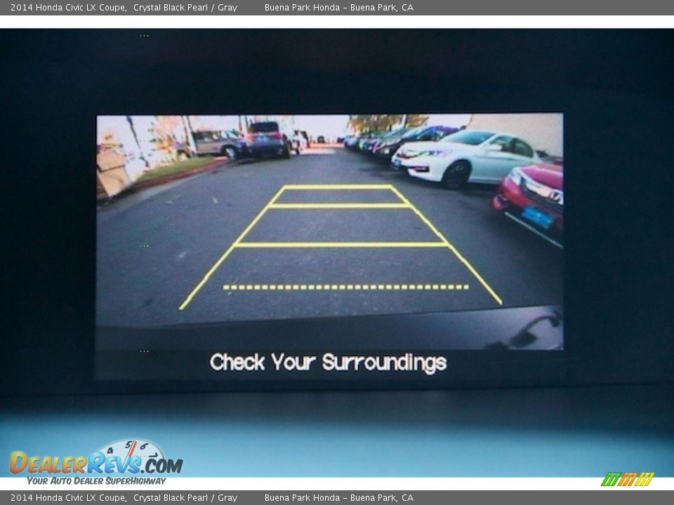 2014 Honda Civic LX Coupe Crystal Black Pearl / Gray Photo #17