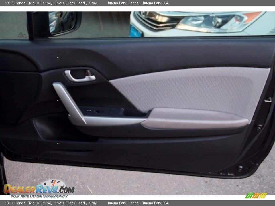2014 Honda Civic LX Coupe Crystal Black Pearl / Gray Photo #19