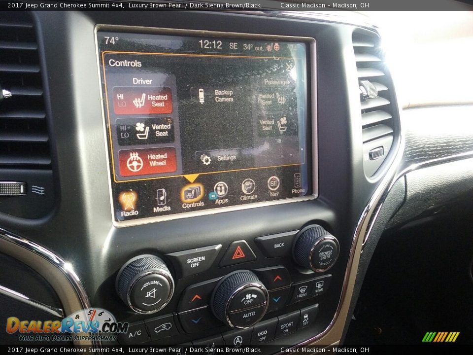 2017 Jeep Grand Cherokee Summit 4x4 Luxury Brown Pearl / Dark Sienna Brown/Black Photo #13